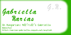 gabriella marias business card